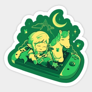 Chilling Hero - Cute Lazy Geek Gift Sticker